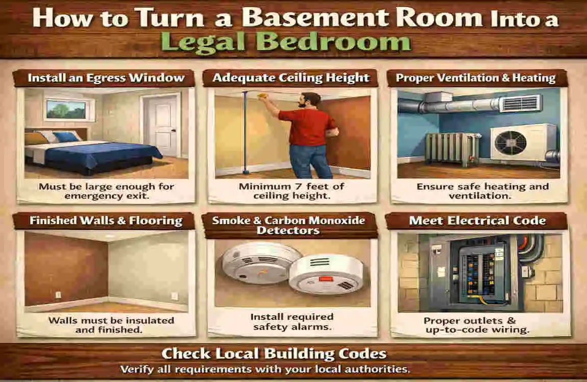 what is considered a bedroom in a basement