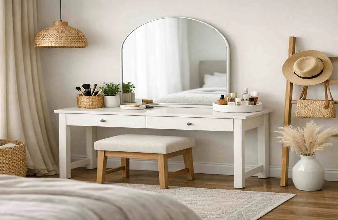 master bedroom dressing table design with mirror