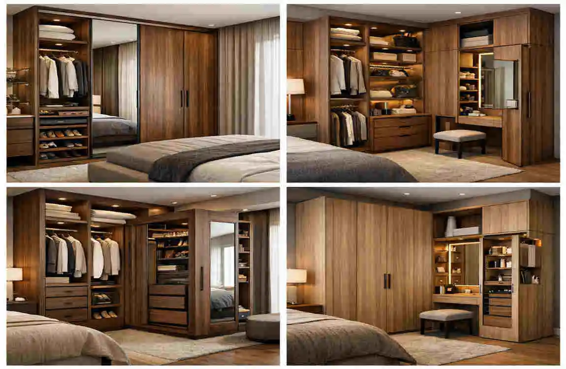 master bedroom wooden wardrobe design