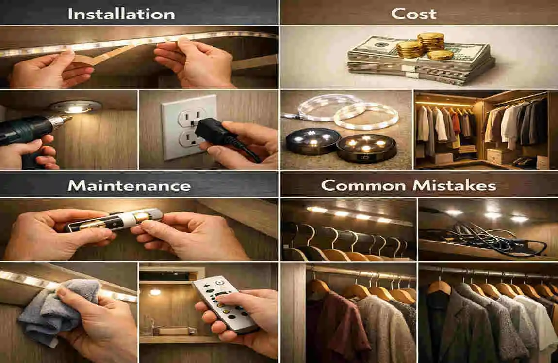 luxury bedroom wardrobe light idea