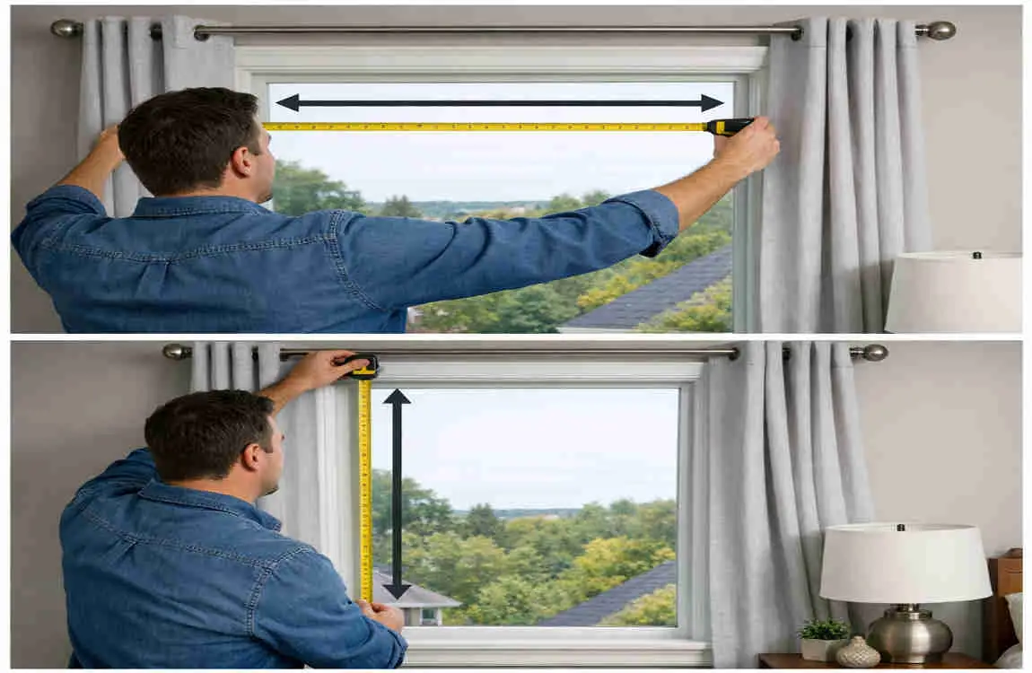 bedroom window size in feet