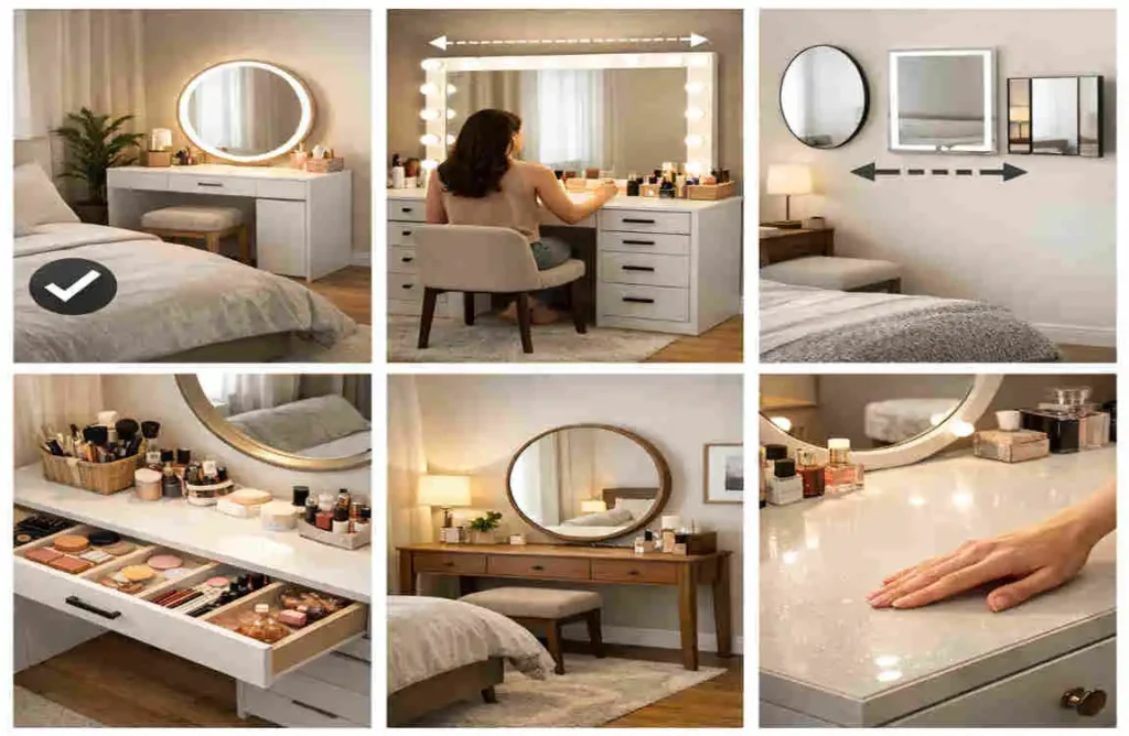 How to Choose a Dressing Table with Mirror for Your Bedroom master bedroom dressing table design with mirror