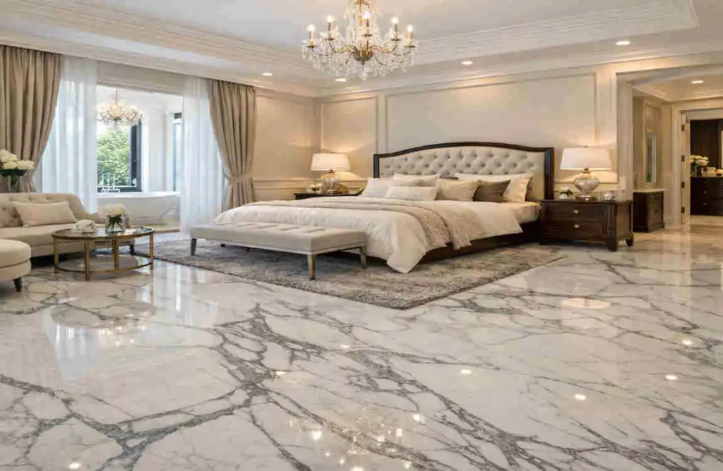 Marble Floor for Bedrooms and Master Suites: Elegant Ideas marble floor for bedrooms and master suites